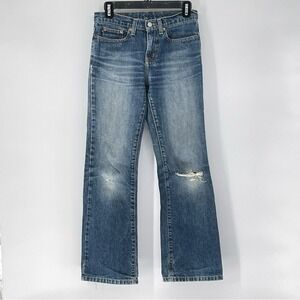 Polo Jeans Co Ralph Lauren Relaxed Bootcut Jeans Blue Distressed 2x30
